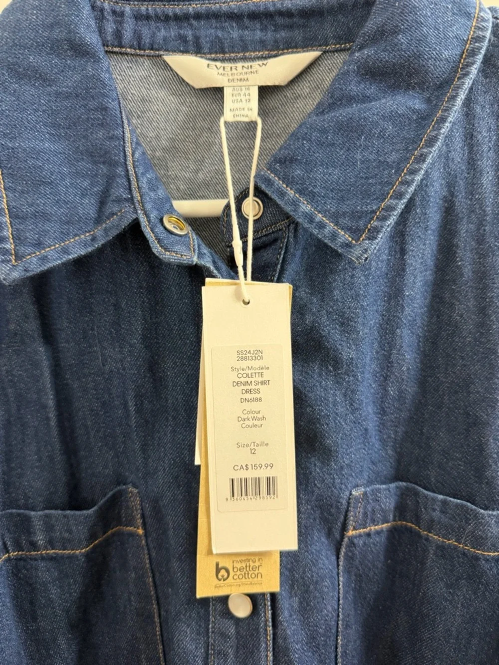 Ever New Blue Denim Shirt Dress - Picture 4 of 5